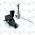 Редуктор одноступ.червячный в сборе 2602807 82В снегоуборщика Greenworks R0102845-00