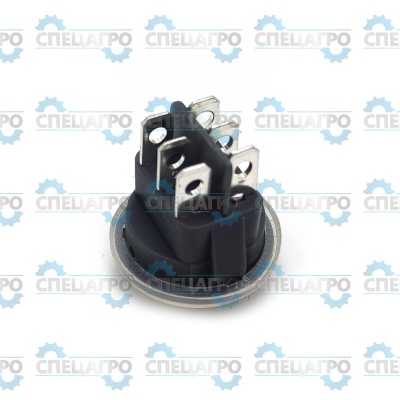Выключатель двухпозиционный серый, круглый MR3-231-R6, 10A 250B, T85 Ballu 21030208103