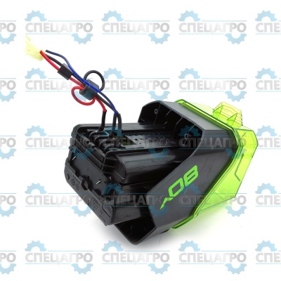 Батарееприемник с крышкой  для аккумулятора для 80В снегоуборщика 2600107 Greenworks RA341021476A